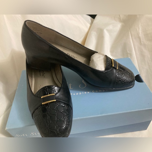 HUSH PUPPIES Low Heel Leather Pump 7.5W NWT - Picture 3 of 10